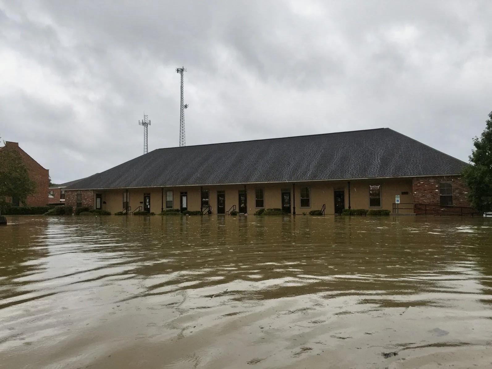 CMGT's Denham Springs office submerged in floodwater during the August 2016 Great Flood